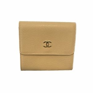 Chanel Leather Three Fold Wallet